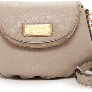 Mini Q Natasha Black Leather Crossbody Bag